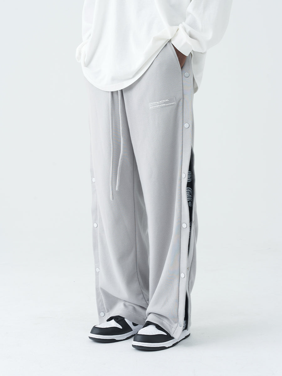 Retro Paisley Breasted Pants