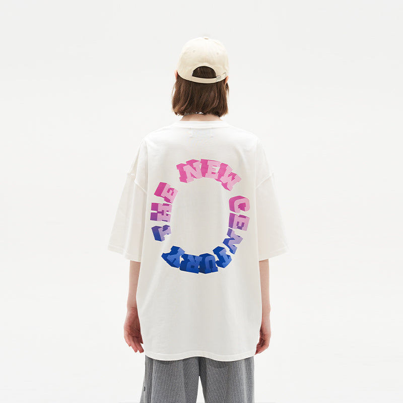 3D Gradient Circle Tee