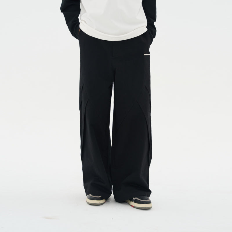 Pleated Wide Loose Trousers