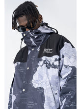Load image into Gallery viewer, World Map Functional Hooded Jacket
