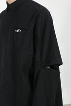 Detachable Sleeves Loose Shirt
