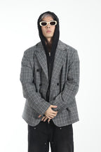 Embroidered Logo Loose Suit Jacket