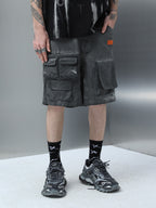 Washed Multi Pocket Shorts