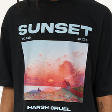 Load image into Gallery viewer, Sunset Oil Painting Round Neck Tee

