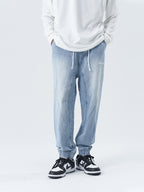 Irregular Logo Denim