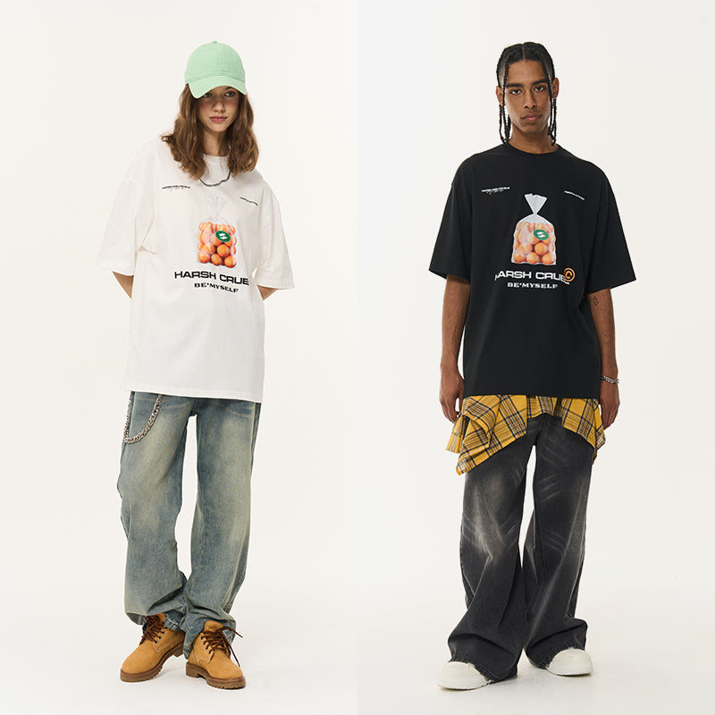 Orange Bag Printed Tee