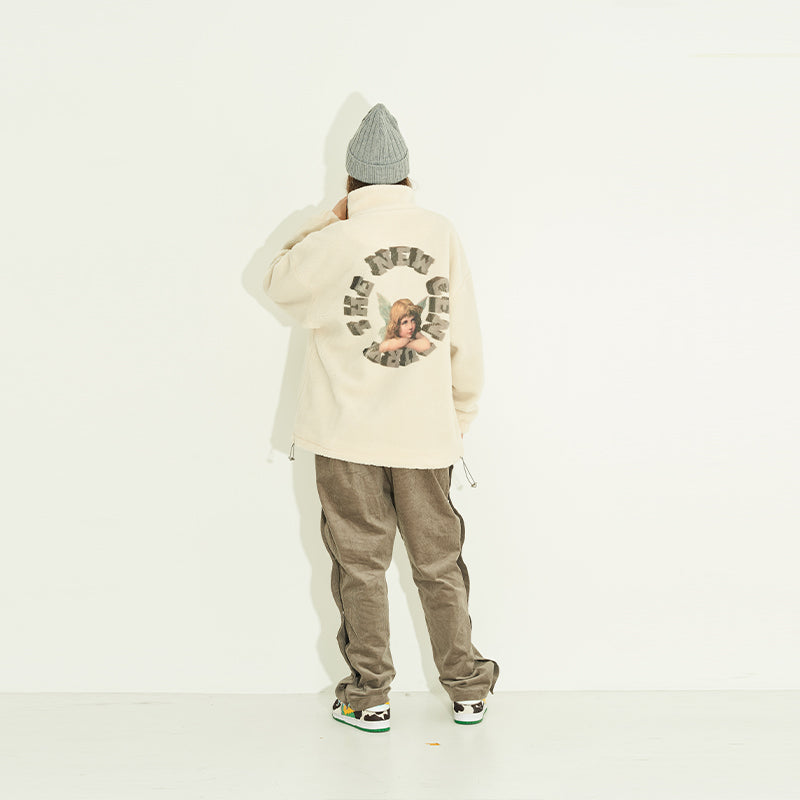 3D Angel Sherpa Coat