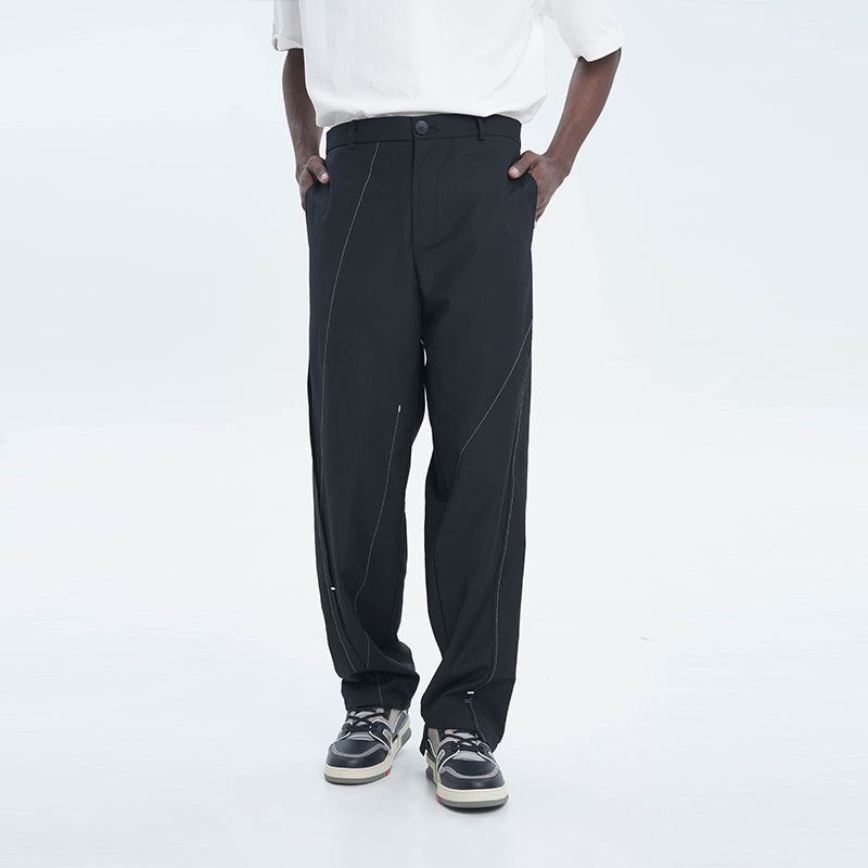 Asymmetric Deconstruction Loose  Suit Trousers