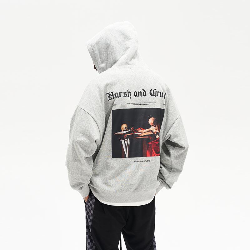 Skull Oil Painting Hoodie