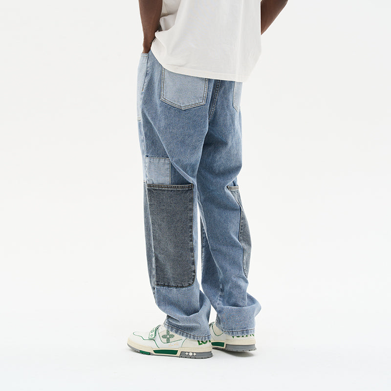Straight Paneled Denim