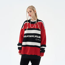 Load image into Gallery viewer, Striped Logo Knit Sweater
