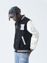 Load image into Gallery viewer, Embroidered Broken Hearts Varsity Jacket
