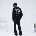 Ring Logo Print Long Sleeved Tee