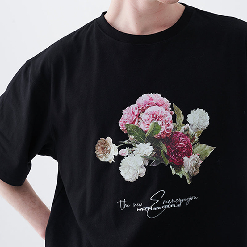 Retro Oil Painting Floral Tee