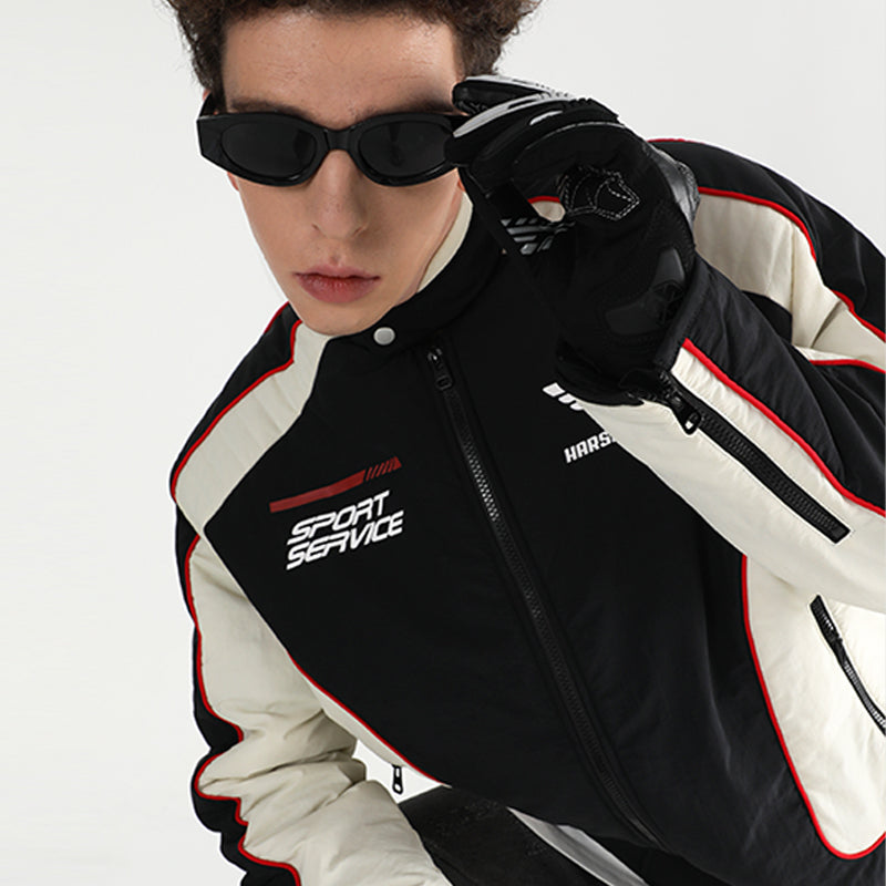 Racing Logo Paneled Jacket