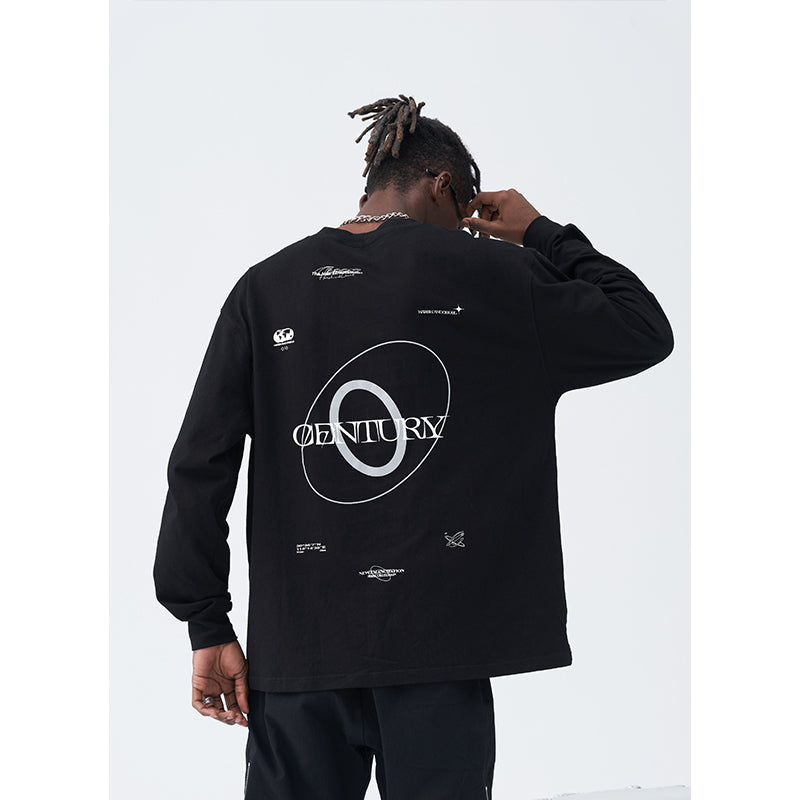 3M Reflective Logo Print Long Sleeved Tee