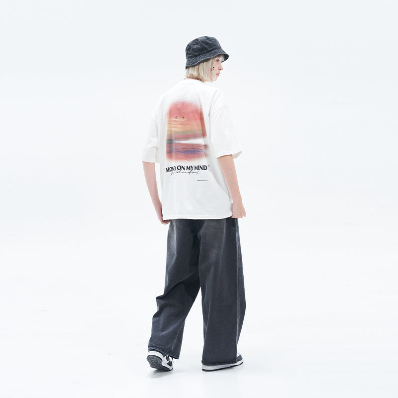 Handpainted Sunset Tee