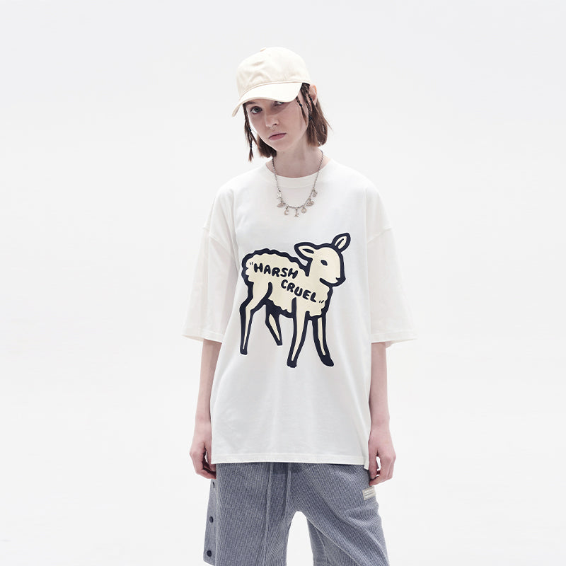 Logo Lamb Printed Tee