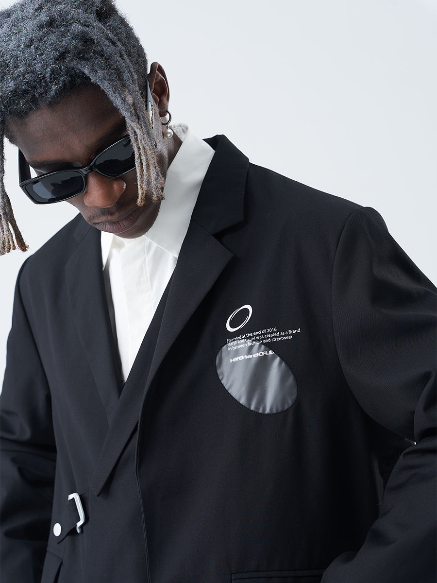 Layered PVC Suit Jacket