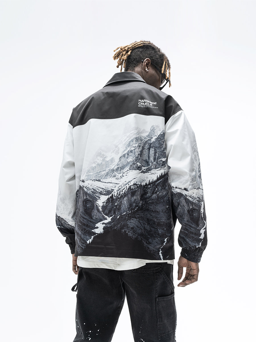 Mountain Logo Coach Jacket