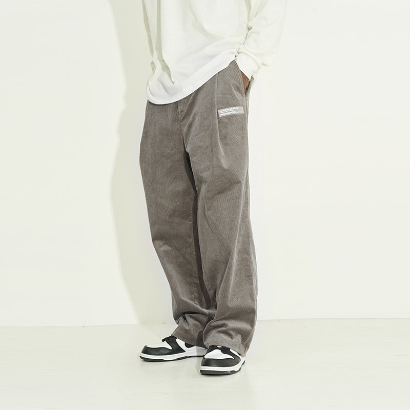 Casual Style Corduroy Trousers