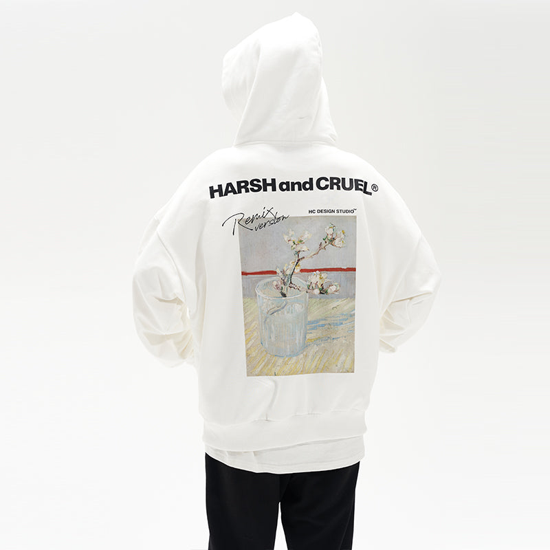 Van Ghog Floral Oil Painting Hoodie