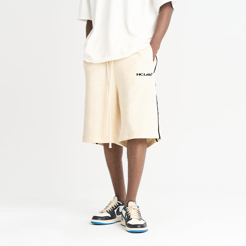 Loose Drawstrings Logo Shorts