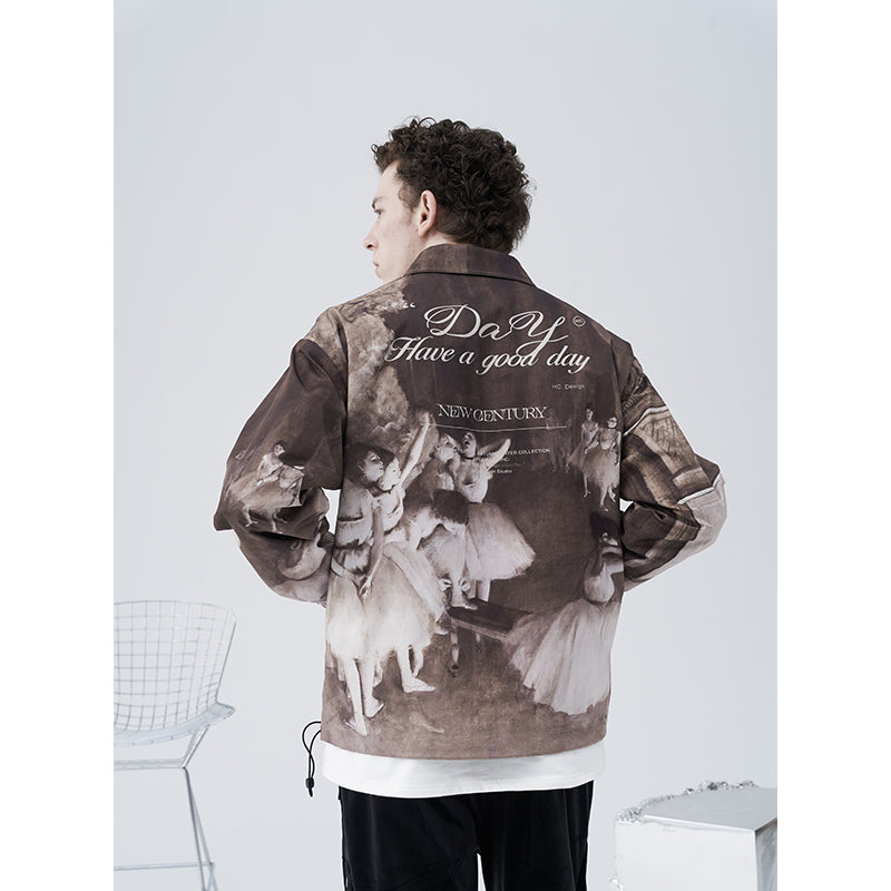 Auditorium Ballet Oil Painting Coach Jacket