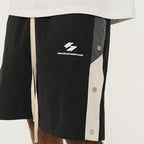 Adjustable Buttons Drwastrings Shorts