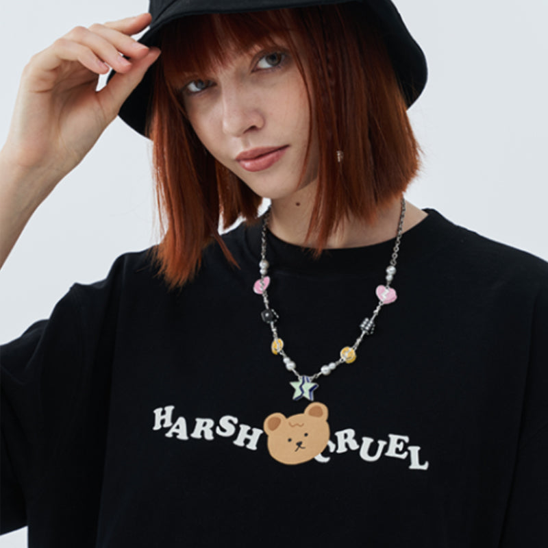 Cartoon Bear Logo Tee