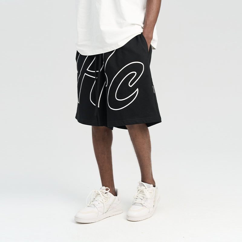 Handwritten Logo Printed Shorts