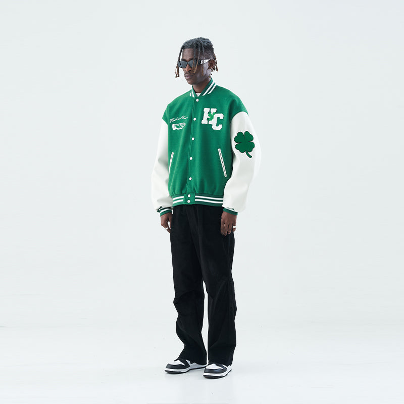 Quatrefoil Varsity Jacket