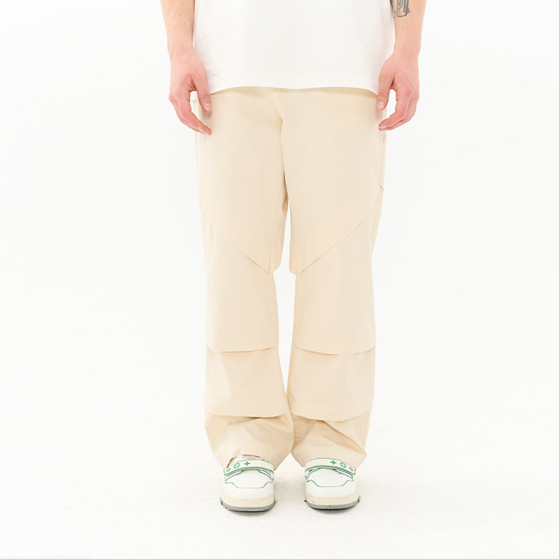 Deconstructed Stitched Pleated Trousers