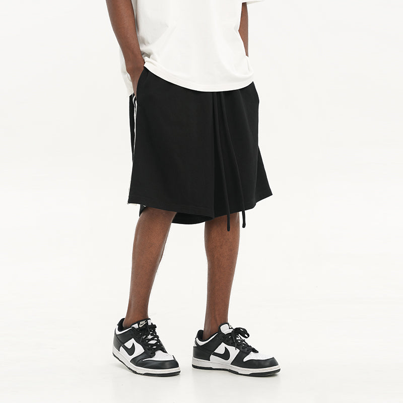 Side Striped Basic Loose Shorts
