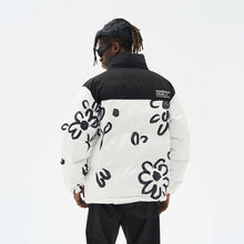 Load image into Gallery viewer, Watercolor Flowers Printed Down Jacket
