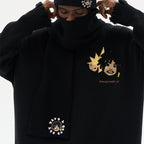 Cartoon Face Knitted Scarf