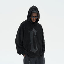 Load image into Gallery viewer, Suede Gothic Printed hoodie
