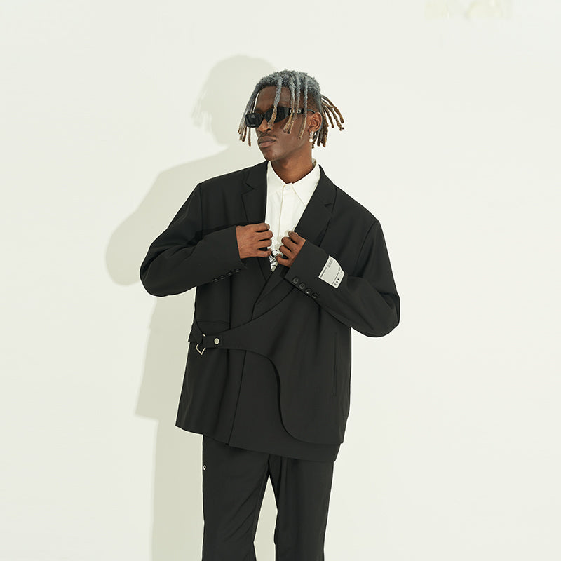 Deconstruction Layered Suit Jacket
