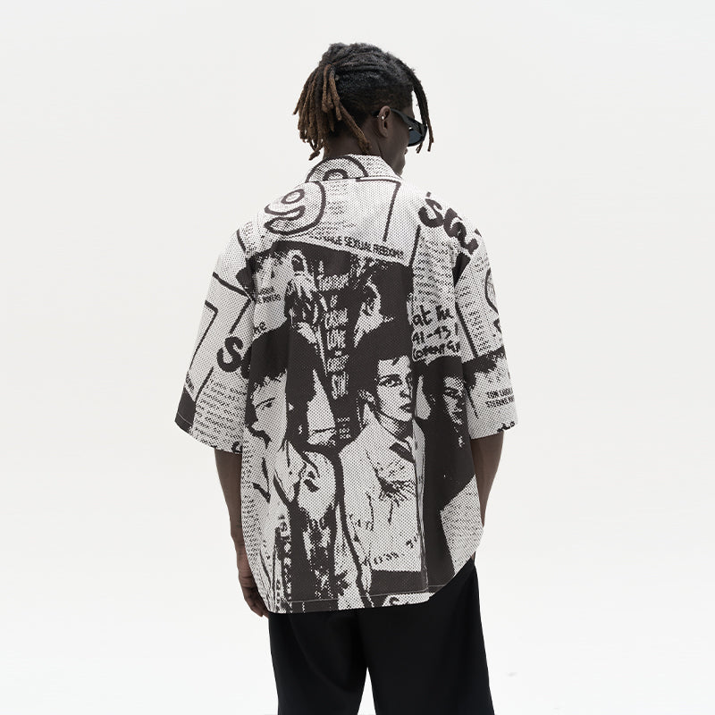 Rock Band Full Printed Cuban Shirt