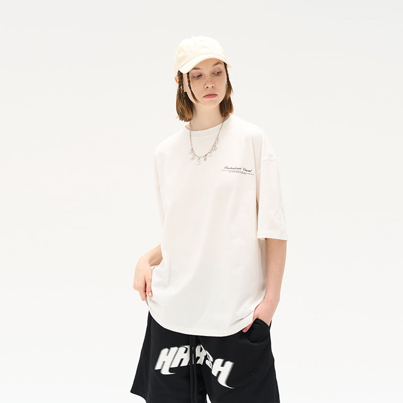 Van Gogh Oil Painting Handwritten Logo tee