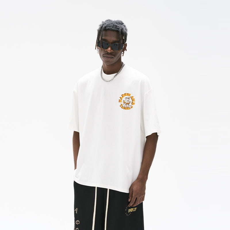 Angel Teddy Bear Logo Ring Printed Tee