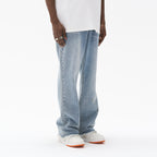 Distressed Loose Flared Denim