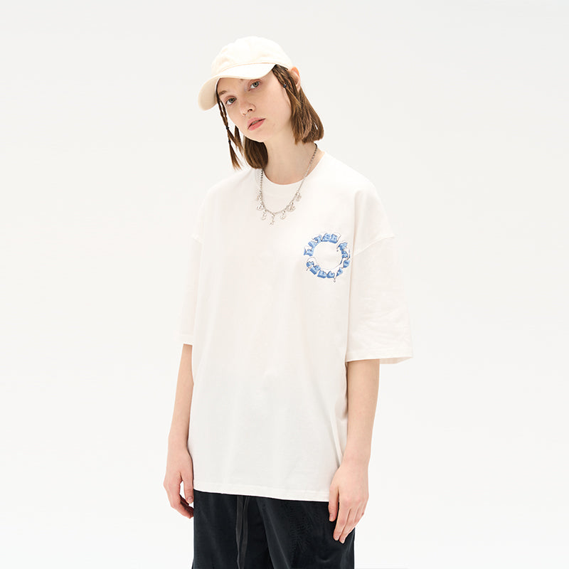 3D Ice Circle Logo Printed Tee
