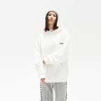 Abstract Floral Print Hoodie