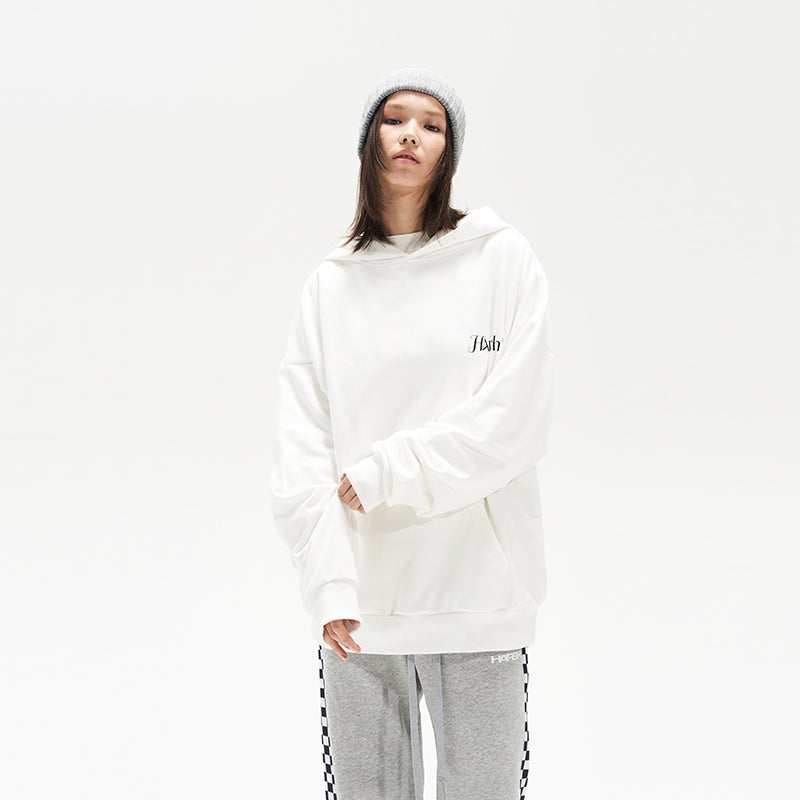 Abstract Floral Print Hoodie