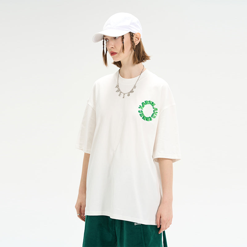 3D Pixel Logo Printed Tee