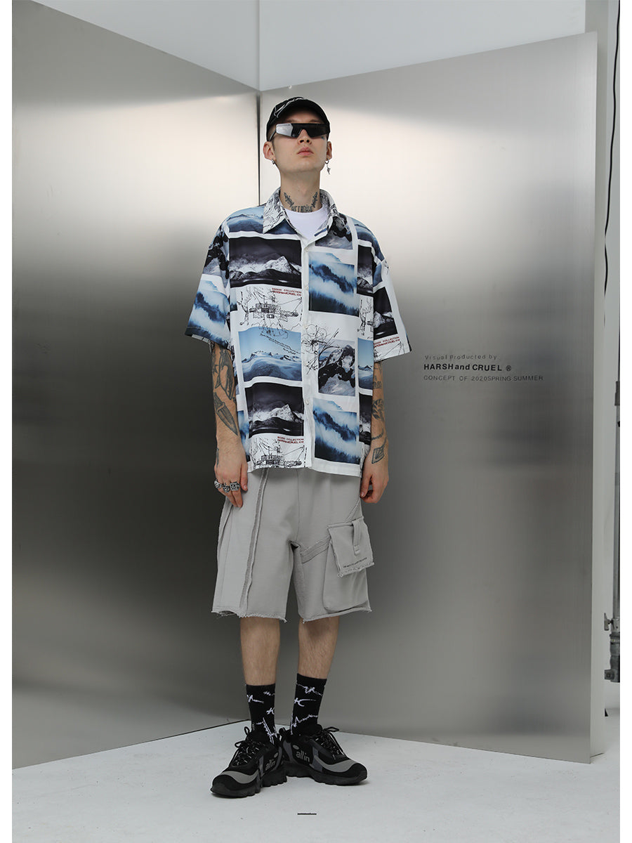 Nature Landscapes Button-Up Shirt