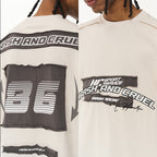 3D Embroidered Patches Logo Racing Tee