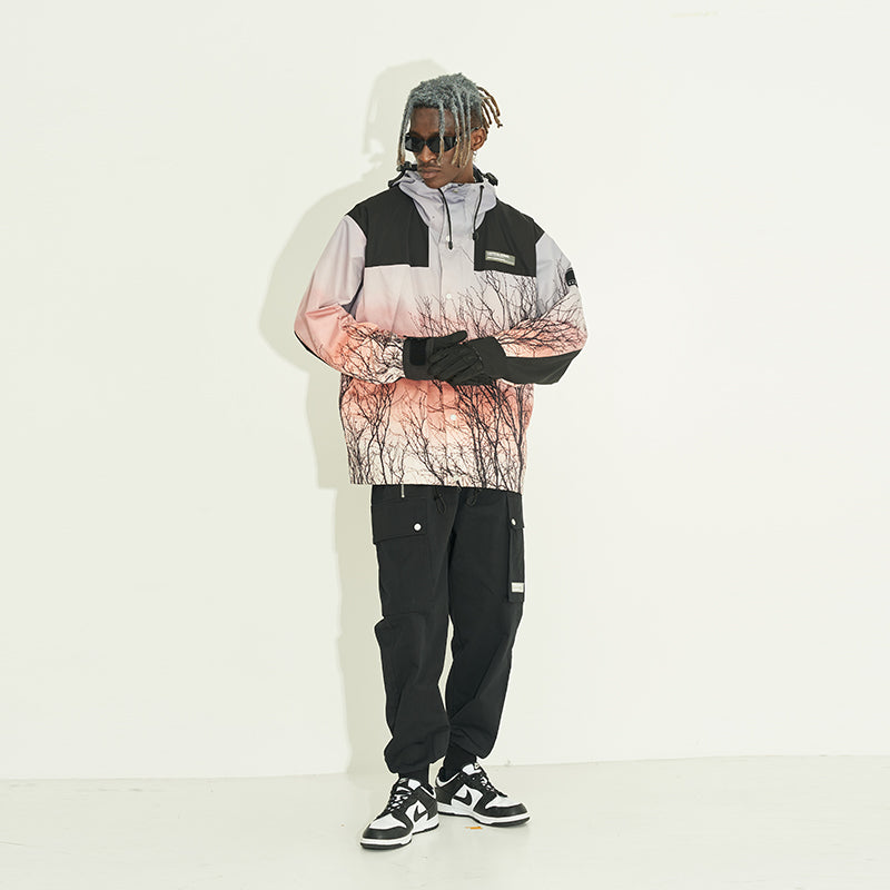 Sunset Forest Stitching Jacket