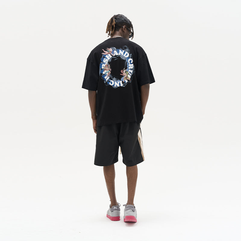 3D Smoking Logo Printed Tee